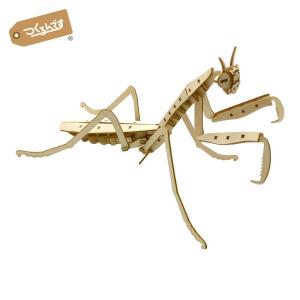 つくるんです ポケットバグズ 虫盛 07BUG オオカマキリ／日本語説明書付 3Dウッドパズル