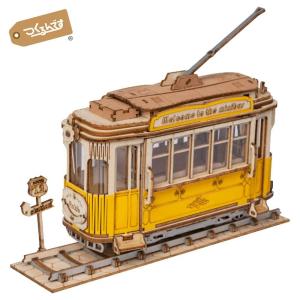 つくるんです TG505 トラム   ロボタイム 日本公式販売／日本語説明書付き 3D ウッドパズル