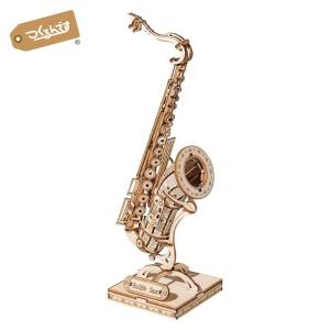 つくるんです TG309 テナーサックス | ロボタイム 日本公式販売／日本語説明書付き 3D ウッドパズル