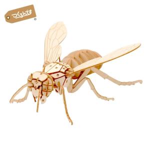 つくるんです ポケットバグズ 虫盛 09BUG オオスズメバチ／日本語説明書付 3Dウッドパズル