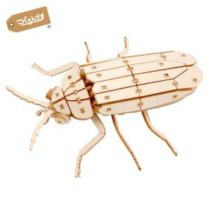 つくるんです ポケットバグズ 虫盛 10BUG ゲンジボタル／日本語説明書付 3Dウッドパズル