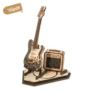 つくるんです TG605 エレキギター ロボタイム 日本公式販売／日本語説明書付 3D ウッドパズル