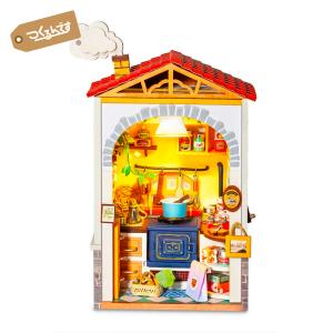 つくるんです DS011 スパゲティキッチン ロボタイム 日本公式販売／日本語説明書付 DIY ミニチュアハウス ドールハウス