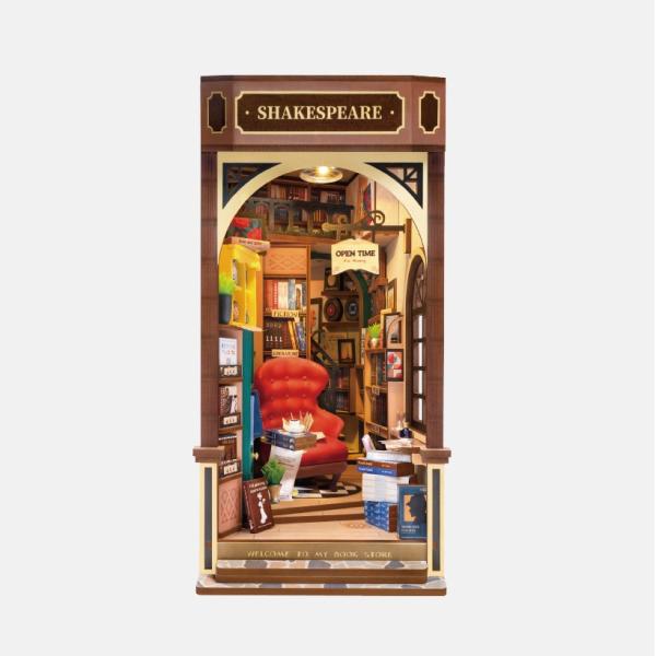 つくるんです TGB07 路地裏の古書店｜ロボタイム 日本公式販売／日本語説明書付 3D ウッドパズ...