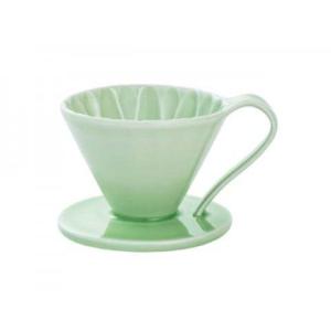三洋産業 CAFEC 有田焼 磁器 フラワードリッパー 1cup用 グリーン 若葉 CFD-1GR