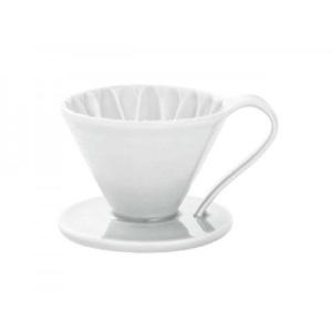 三洋産業 CAFEC 有田焼 磁器 フラワードリッパー1cup用 ホワイト 蘭 CFD-1WH
