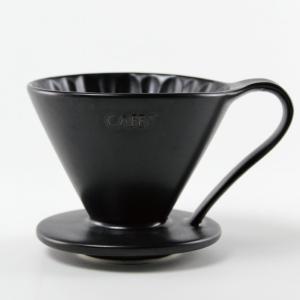 三洋産業 CAFEC  有田焼 フラワードリッパー ブラック CUP4  2~4杯用CFD-4BK