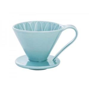 三洋産業 CAFEC 有田焼 磁器 フラワードリッパー4cup用 2~4杯用 ブルー 紫陽花 CFD-4BL