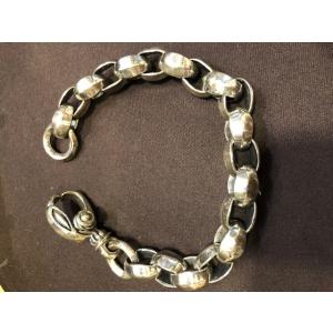 シャンバラ 美品 SHAMBALLA チェーン ブレスレット シルバー 腕周り約