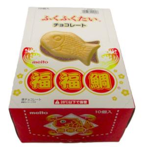 名糖産業 福福鯛チョコレート 10個入×1BOX 夏季クール便配送(別途330円
