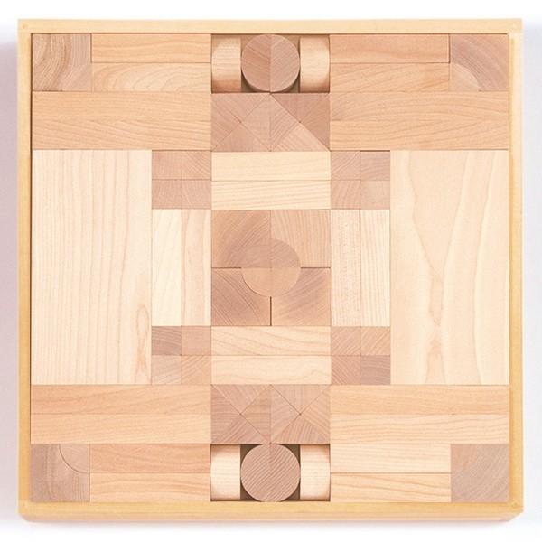 【ご予約】童具館　積み木　WAKU-BLOCK45　H7　ミックス　遊びのヒント小冊子付　納期5-6...