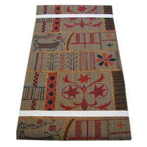 きものしらゆり 本場筑前博多織 紬地 さつま色泥染 袋帯 正絹 仕立て