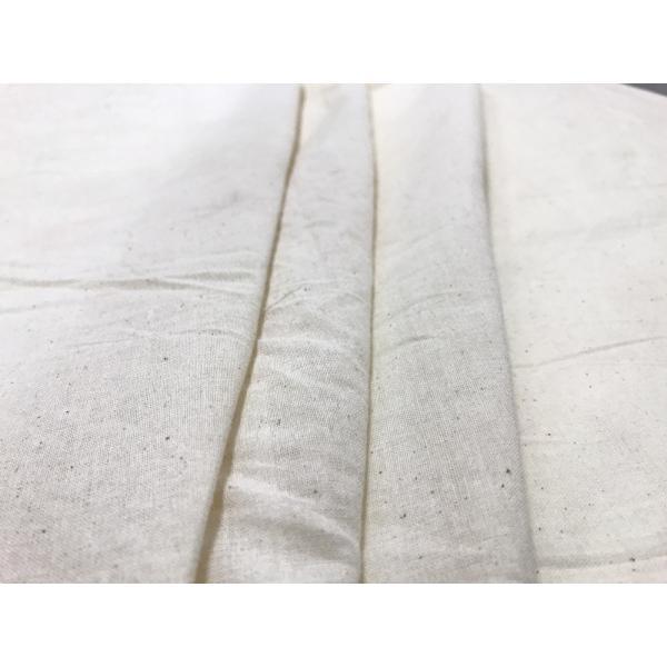 100% コットン　インド綿　生成り　縦糸、横糸　３０番手　薄手生地　布