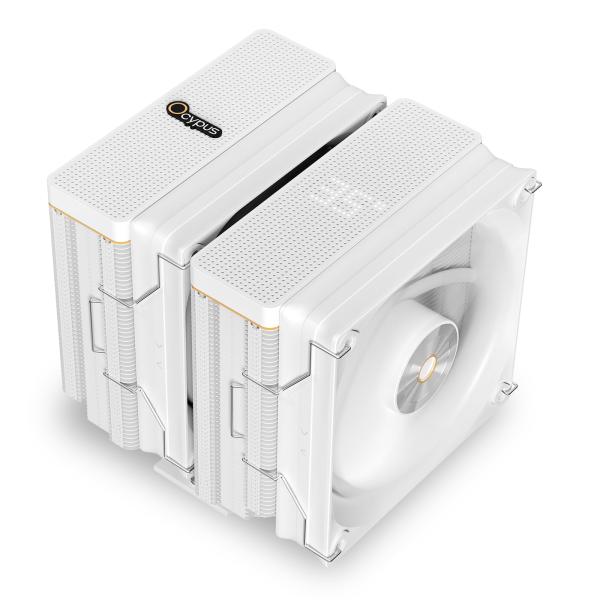 Ocypus Iota A62 WH CPUクーラー 高性能デュアルファン 6本の銅製ヒートパイプ付...