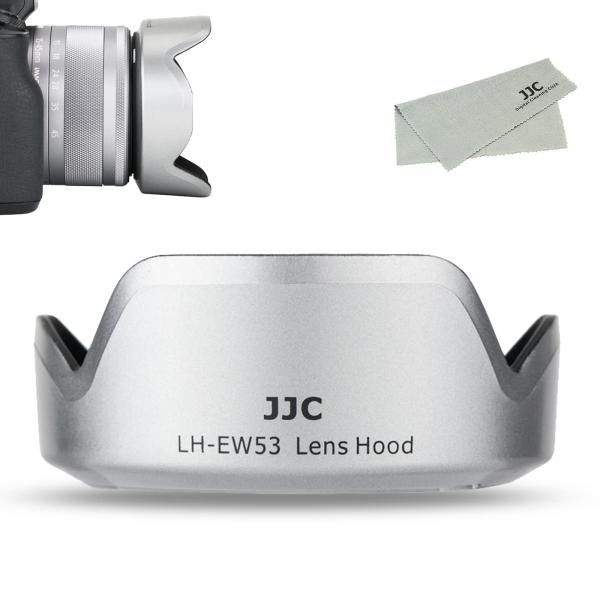 JJC EW-53 可逆式 レンズフード 花形 Canon RF-S 18-45mm F4.5-6....