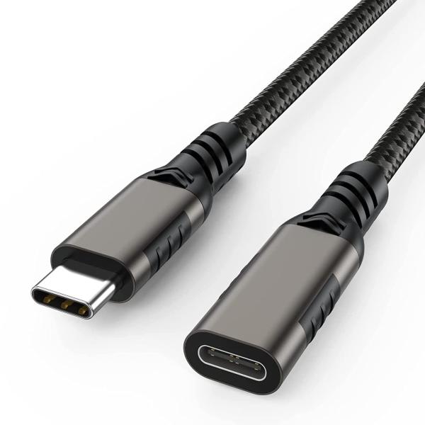 USB Type C 延長ケーブル 2m LpoieJun USB 3.1 Gen 2 (10Gbp...