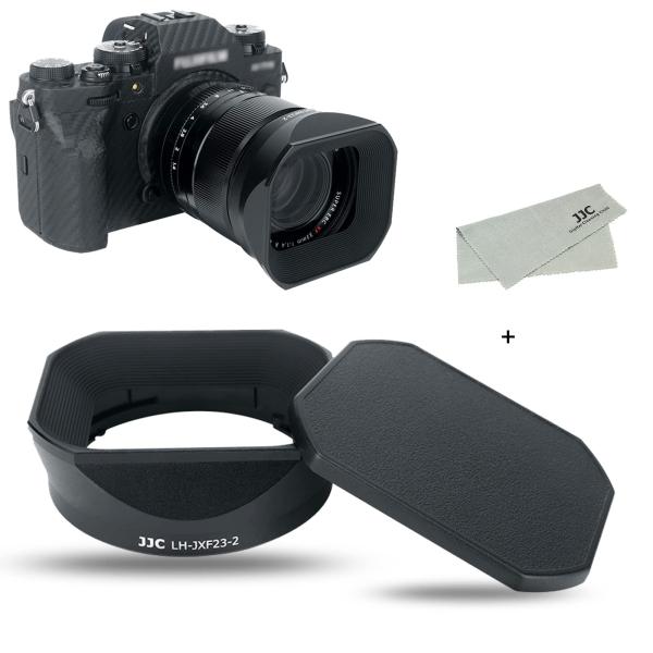 JJC LH-XF23 II メタル 正方形 レンズフード + フードキャップ Fujifilm X...