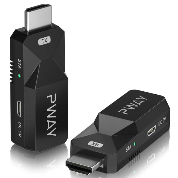 PWAY HDMIエクステンダー 50m安定転送距離 HDMI延長器オーディオビデオ フルHD108...