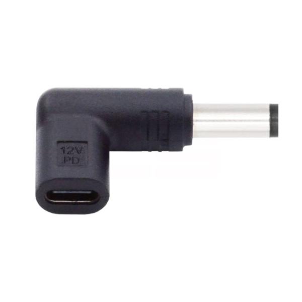 Cablecc USB 3.1 タイプ C USB-C メス - DC 12V 5.5x2.1mm ...