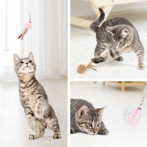 SONGWAY 逗猫棒 猫 おもちゃ ボール3...の詳細画像4
