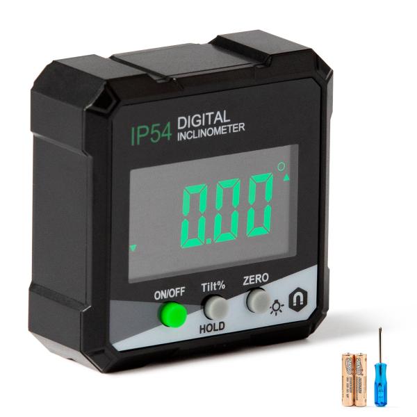SCITOOLS デジタル角度計 レベルIP54 角度 デジタル 防水防塵 0-360°測定範囲 角...