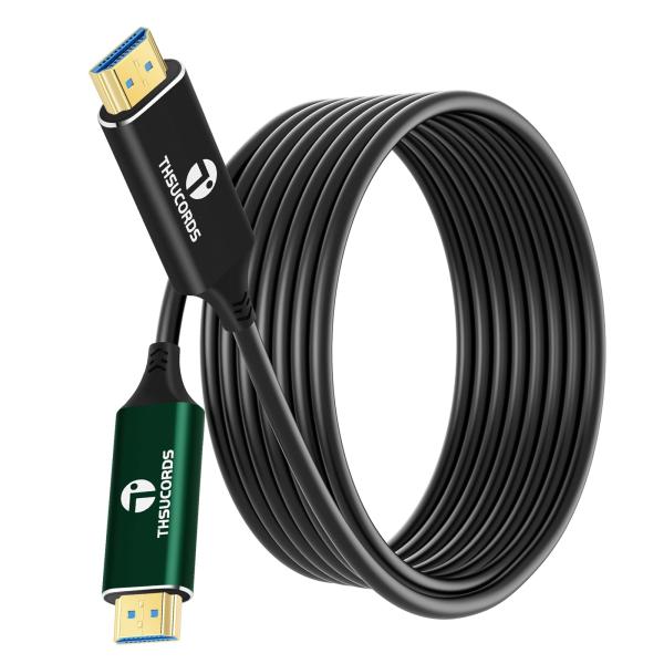 Thsucords 8K HDMI 光ファイバーケーブル 10M 、高速HDMI 2.1ケーブル 4...