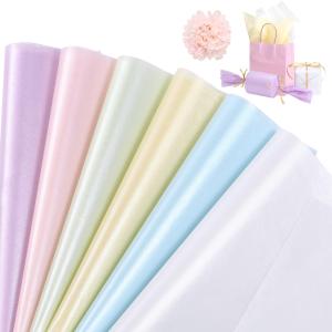 Kesote 薄葉紙 お花紙 おはながみ キラキラ光沢感あり 透ける折り ラッピングペーパー 包装紙 60枚入 フラワーペーパー ラッピングペーパー