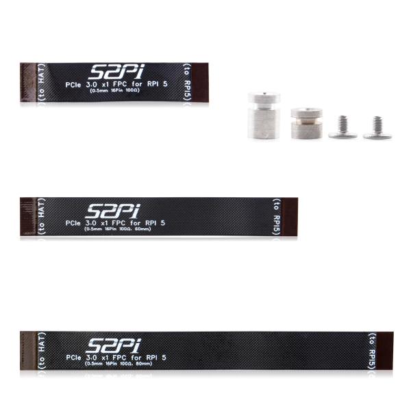 GeeekPi 16ピン 0.5mm ピッチ PCIe FPC ケーブル 40mm/60mm/80m...