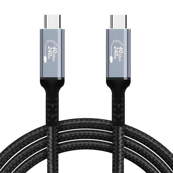 USB-C &amp; USB-C ケーブル 0.5M Type-c ケーブル USB4 (40Gbps) ...