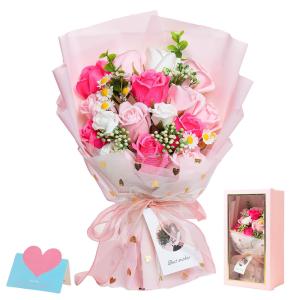 ソープフラワー ギフト 花束 造花プレゼント 石鹸の花 シャボンフラワー インテリア 雑貨 卒業式 開店祝い 母の日 誕生日 結婚祝い 退職祝い 還暦