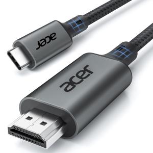 Acer USB Type-C HDMI ケーブル 4K@60Hz【2M】タイプC HDMI 変換ケーブル Thunderbolt 5/4/3 対応