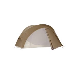 VIDALIDO ソロテント 1-2人用 キャンプテント 自立式 コットテント TC 通気 防風 軽量 簡易テント (カーキ色, フライシートだけ)