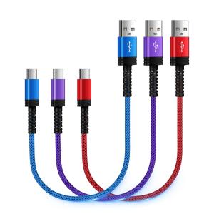 タイプc 充電ケーブル 0.3M 【3本セット】 QC3.0急速充電 タイプCコード iPhone 16充電ケーブル USB2.0高速データ転送 高耐