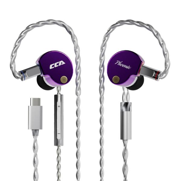 CCA Phoenix インイヤーモニターヘッドホン、デュアルマグネットダイナミックドライバー搭載I...