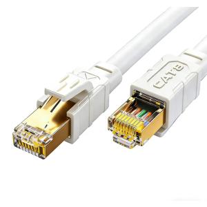Lanケーブル 0.5m 短い Cat8 カテゴリー8 イーサネットケーブル RJ45 インターネット ネットワーク 40Gbps/2000MHz ラ