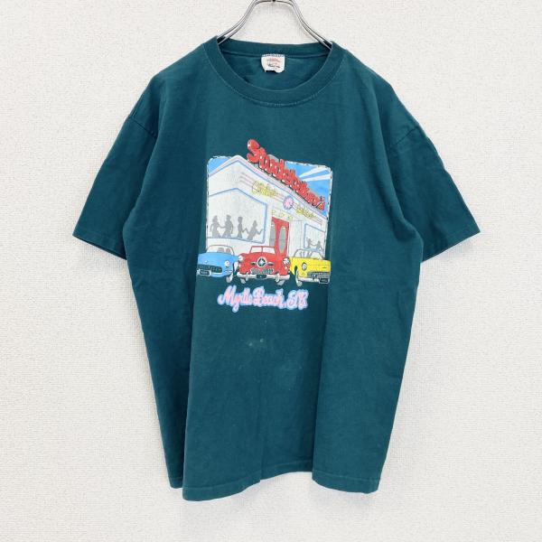 〜90s　Studebacker's　半袖プリントTシャツ　ダンスクラブ　シングルステッチ　ヴィンテ...