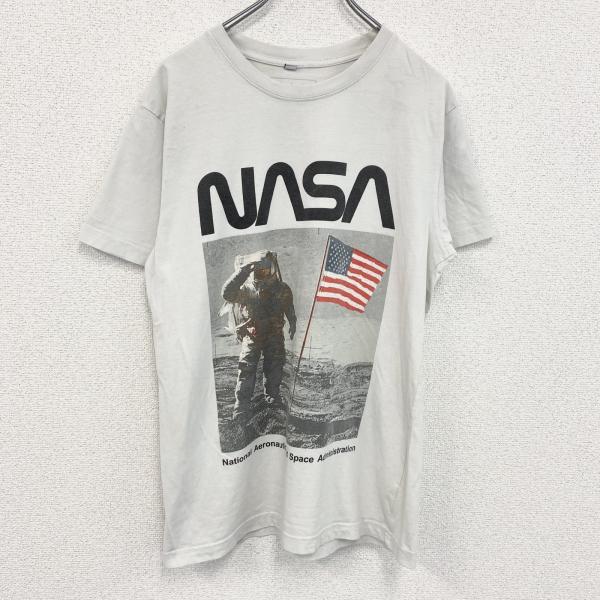 Mistee tee　半袖プリントTシャツ　NASA1　宇宙　クルーネック　カジュアル　レトロデザイ...