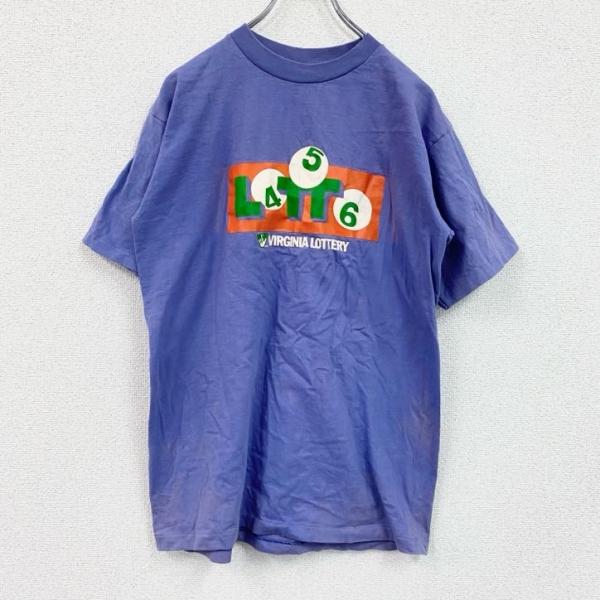 90s　SALEM　半袖プリントTシャツ　ヴィンテージ　シングルステッチ　紫　パープル　Lサイズ　古...