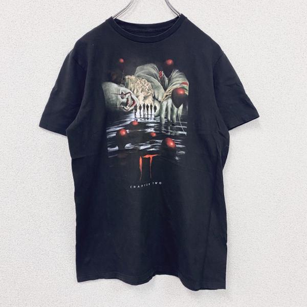 古着 used　IT　イット　ペニーワイズ　半袖プリントTシャツ　ムービーT　黒　ブラック　Mサイズ