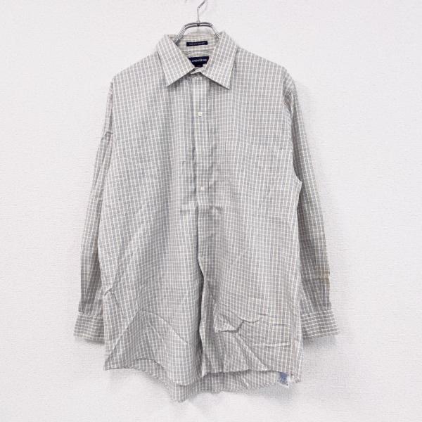 LAND’S END　ランズエンド　長袖シャツ　チェック柄　16・33サイズ　古着