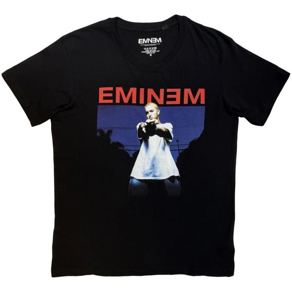 Eminem　エミネム　Photo　半袖フォトプリントTシャツ　ラップT　オフィシャル　黒　ブラック...