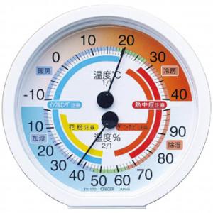 クレセル 温湿度計 TR-170W 2336-015