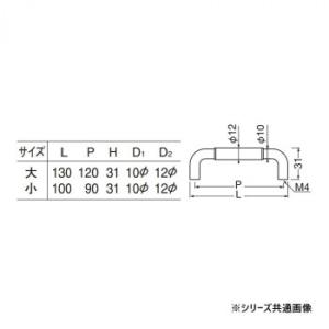 シロクマ クオーレハンドル 小 サテンゴールド...の詳細画像1