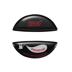 STI　フューエルキャップオーナメント　ハイオク　ブラック　STSG18100640 ハイオクガソリン車用 フューエルキャップステッカー　SUBARU　ゆうパケット対応