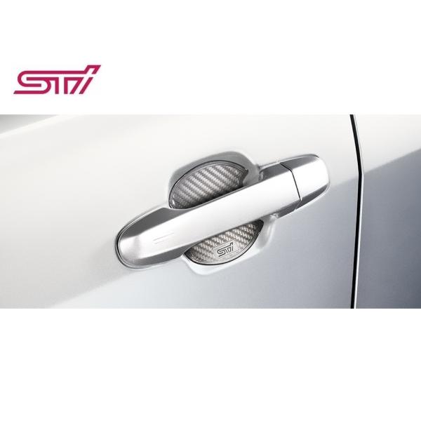 STI　ドアハンドルプロテクター　シルバー　4枚セット　ST91099ST120　SUBARU　イン...