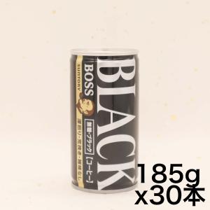 サントリー コーヒーボス 無糖ブラック 185g×30本｜turaronkon