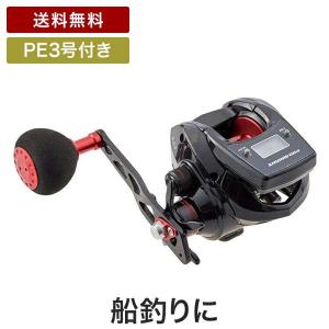 プロマリン デジタルカウンター付き デジタルアース DE250PE PE3号200ｍ付き (船釣り 手巻きリール PEライン付き 海釣り 釣り タコ