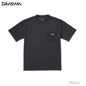 【クリアランスセール】ダイワ DE-8421 ショートスリーブミリタリーポケットTシャツ チャコール　Ｍ  [アパレル]｜turiguno-fishers