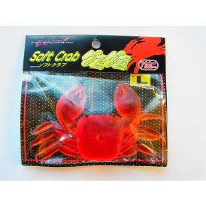 マルシン漁具 Ｌ ソフトクラブ グミグミ 赤カニ Ｌ