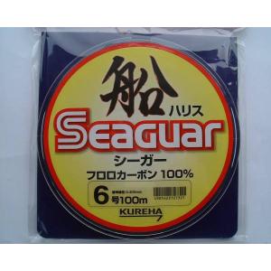 クレハ 6号 100m シーガー 船ハリス 6号 100m フロロカーボン
